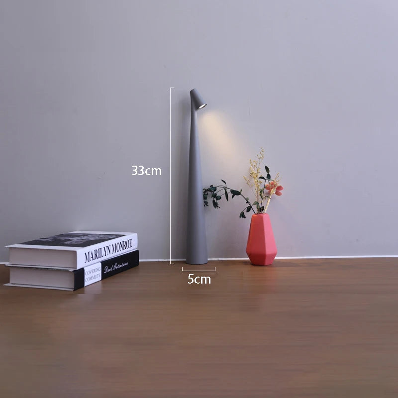 LED Rechargeable Desk Lamp Creative Living Room Study Lamp Top Touch Dimming Atmosphere Desktop Decoration Table Lamp